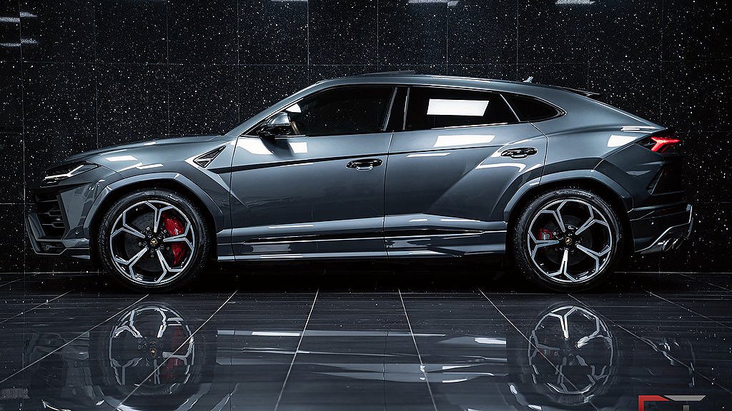 Lamborghini Urus har en V8-motor på 650 hästkrafter. 