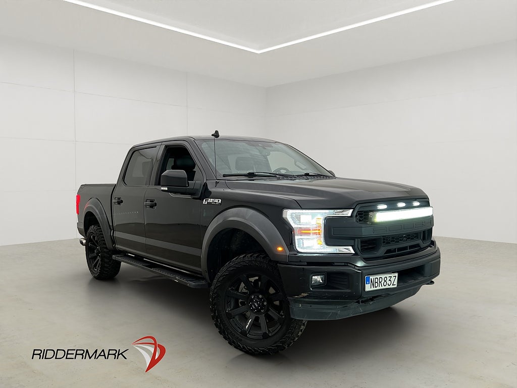 Ford F-150 Lariat Sport V8 4x4 Roush Dragkrok Pano B&O Skinn
