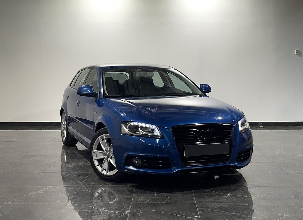 Audi A3 2.0 TFSI SPORTBACK QUATTRO S-TRONIC S-LINE 200HK SVENSK 