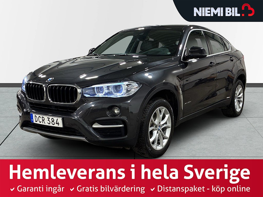 BMW X6 xDrive30d Aut Kamera Psens Navi Skinn HuD Rattvärme 