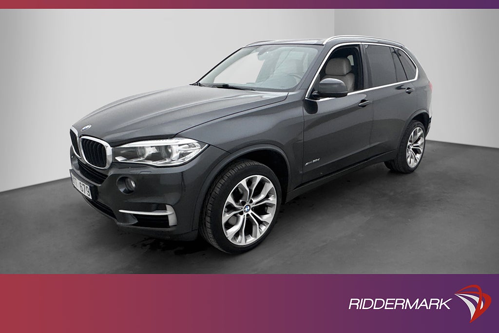 BMW X5 XDrive30d 258hk H/K Kamera Navi Skinn 4-Zons Drag