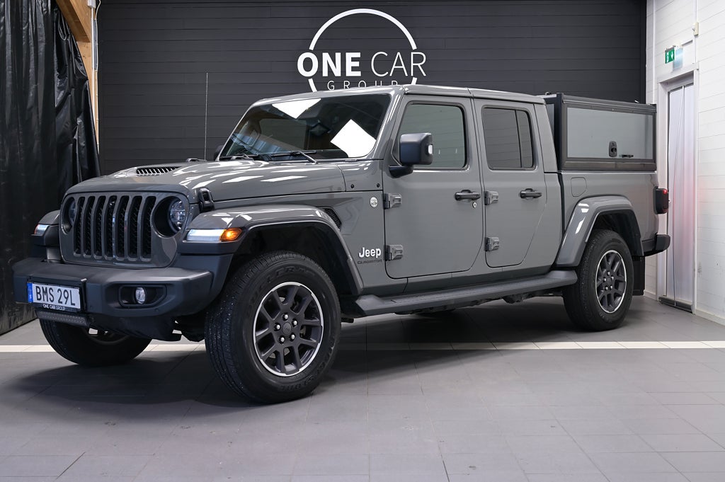 Jeep Gladiator 3.0 V6 4WD MOMS Kåpa Webasto Släde Dubbelgolv 264hk