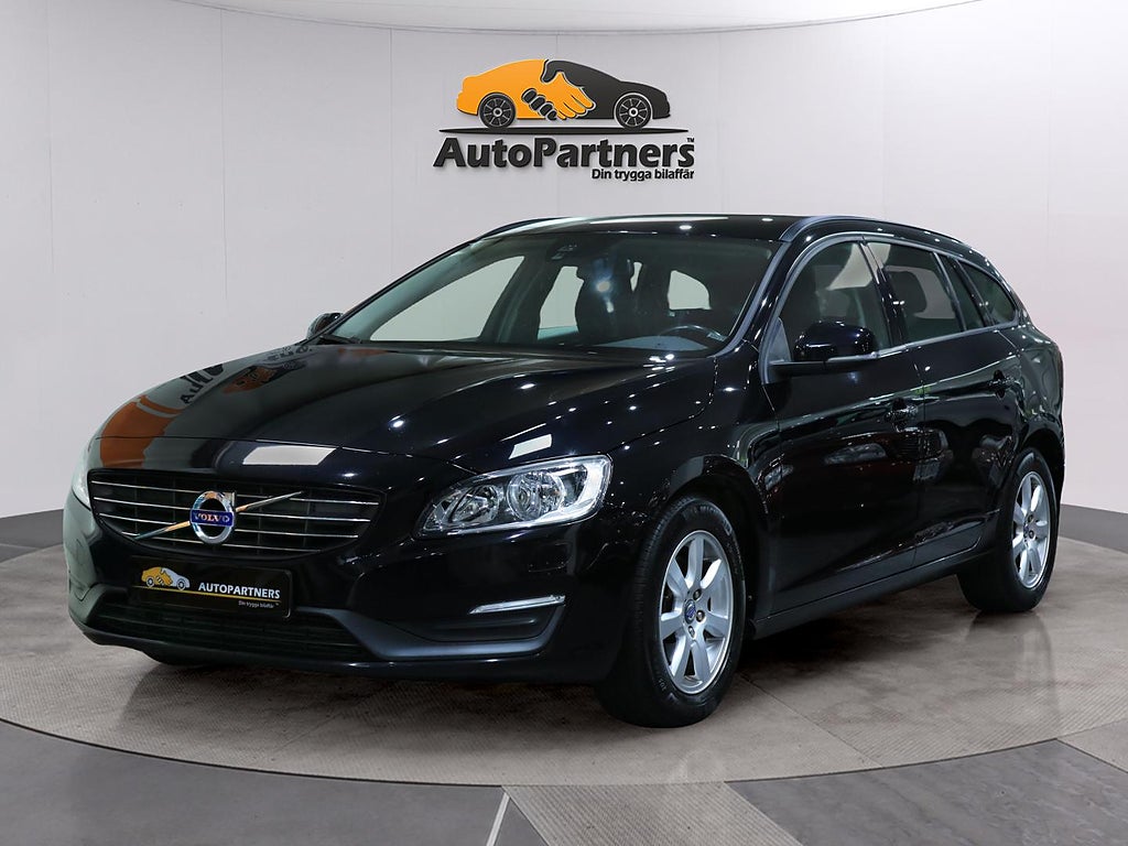 Volvo V60 D2 Aut Kinetic Kamrembytt lågmil Drag P.värm 0%
