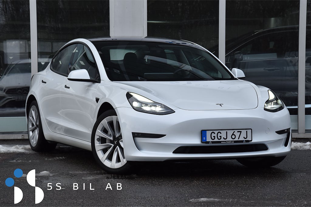 Tesla Model 3 Long Range AWD FSD3 KAM PANO VÄRM DRAG VÄRMEPUMP 440HK