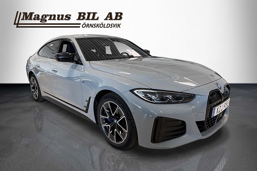 BMW i4 M50 xDrive Gran Coupé M Sport Drag Sov Hjul Kamera Moms miniatyr 2