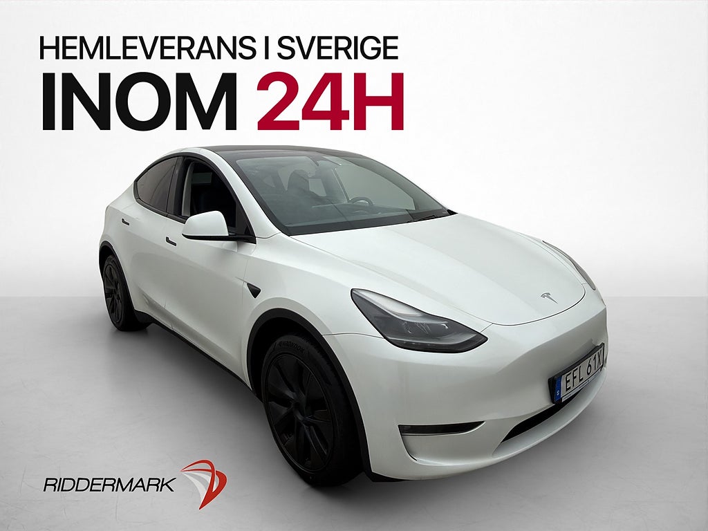 Tesla Model Y Long Range AWD Dragkrok Svensksåld MOMS