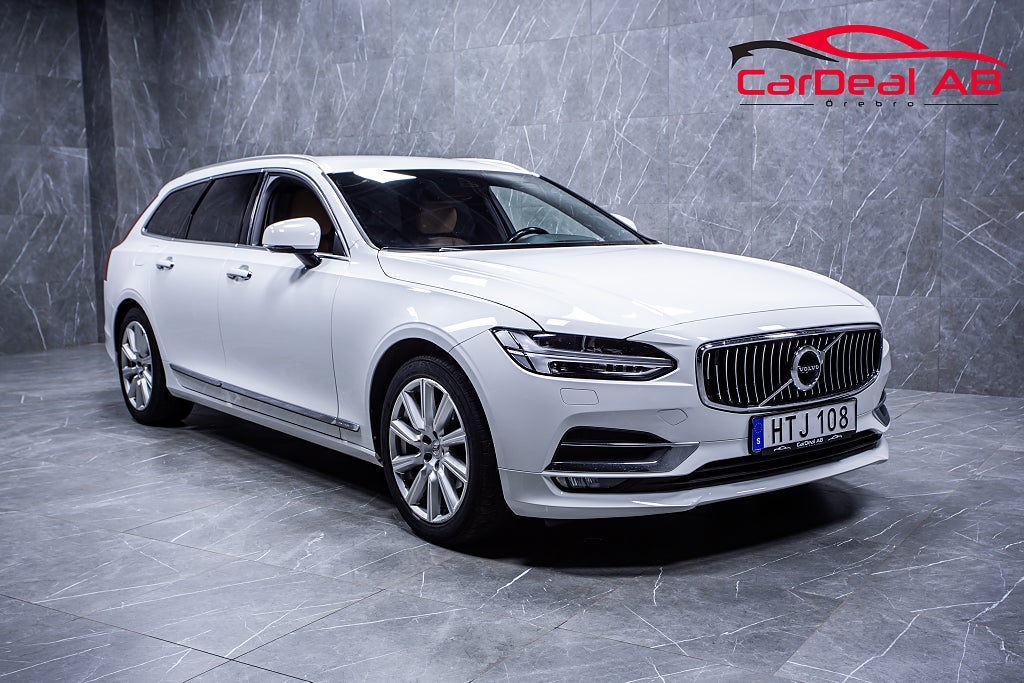 Volvo V90 D3 AWD Inscription Värmare Skinn Elstol Navi Drag VOC