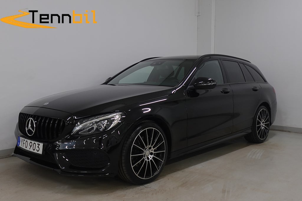 Mercedes-Benz C 220 T d 4MATIC 9G-Tronic AMG Line Drag D-Värme Farthål 