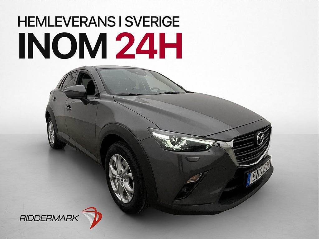 Mazda CX-3 2.0 SKYACTIV-G Rattvärme Navi Nyservad 121hk