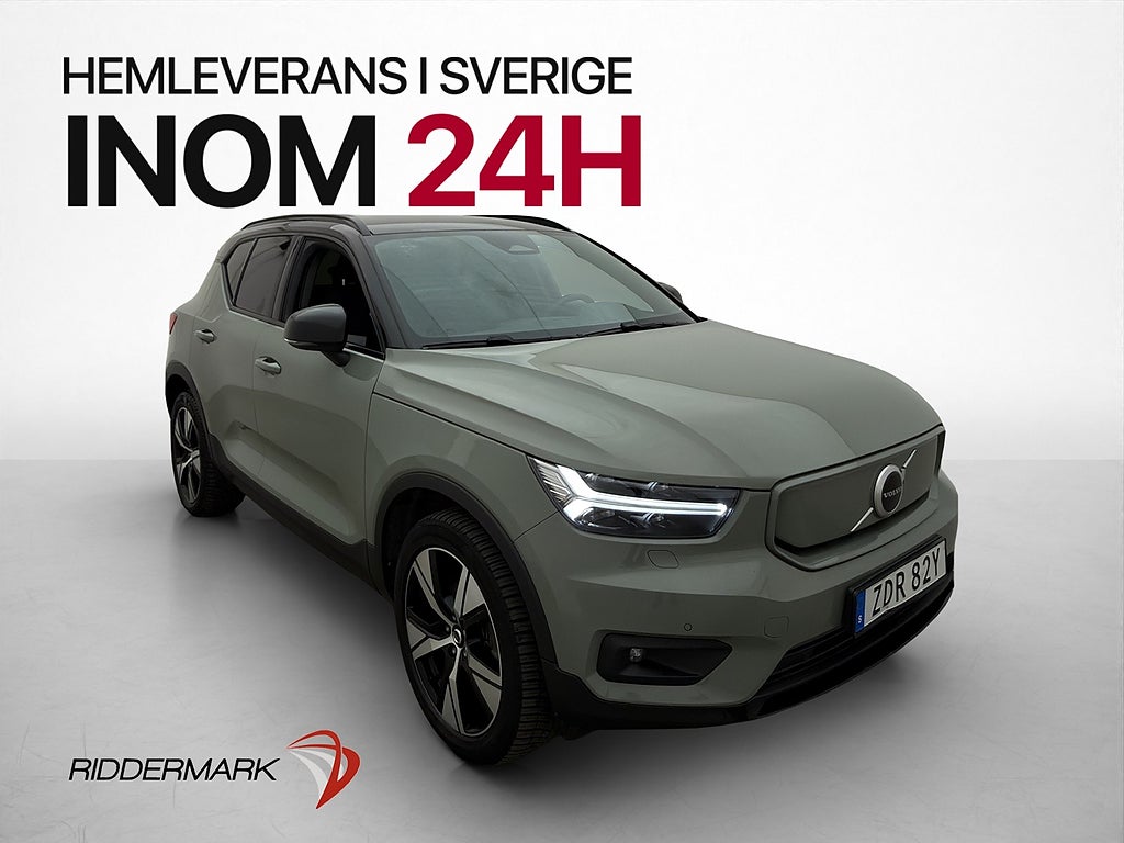 Volvo XC40 Recharge Twin 408hk Plus VOC Värm Kamera MOMS