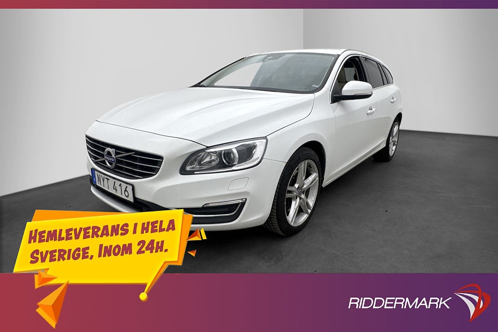 Volvo V60 D4 AWD 190hk Summum Värmare Skinn Rattvärme