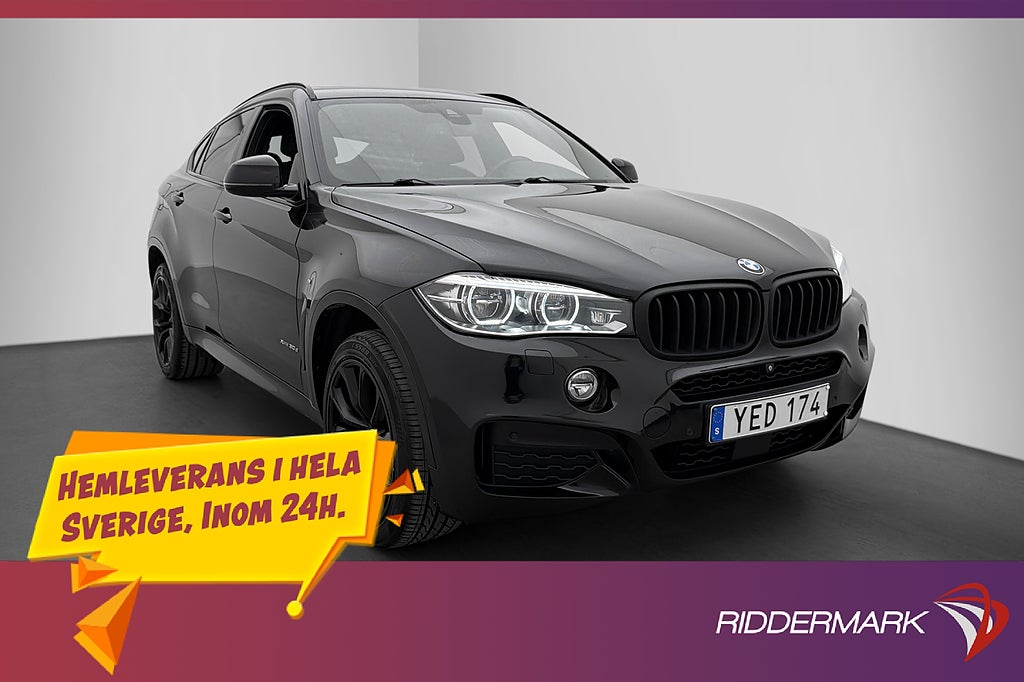 BMW X6 xDrive30d M Sport Värmare Kamera H/K Skinn HUD Drag