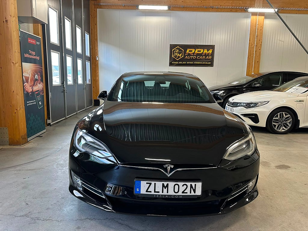 Tesla Model S Long Range 100D AWD Pano Kamera Skinn Navi Ny Battery 