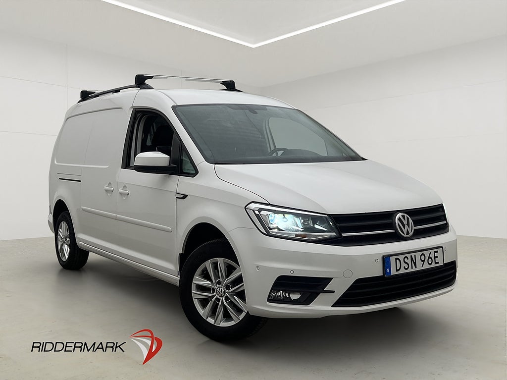 Volkswagen Caddy Maxi 2.0TDI Värmare LED A/C Drag PDC Moms