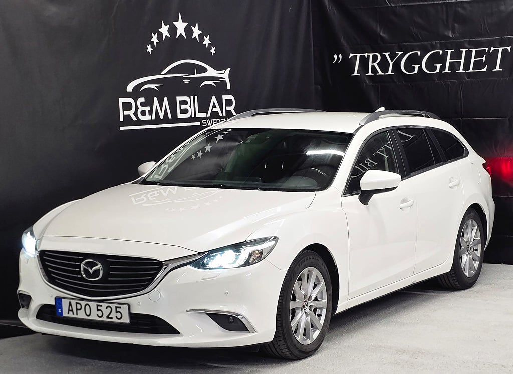 Mazda 6 AWD, 1-ägare, Navi, P-sens, 150HK, Blå-tand, Ny Serv