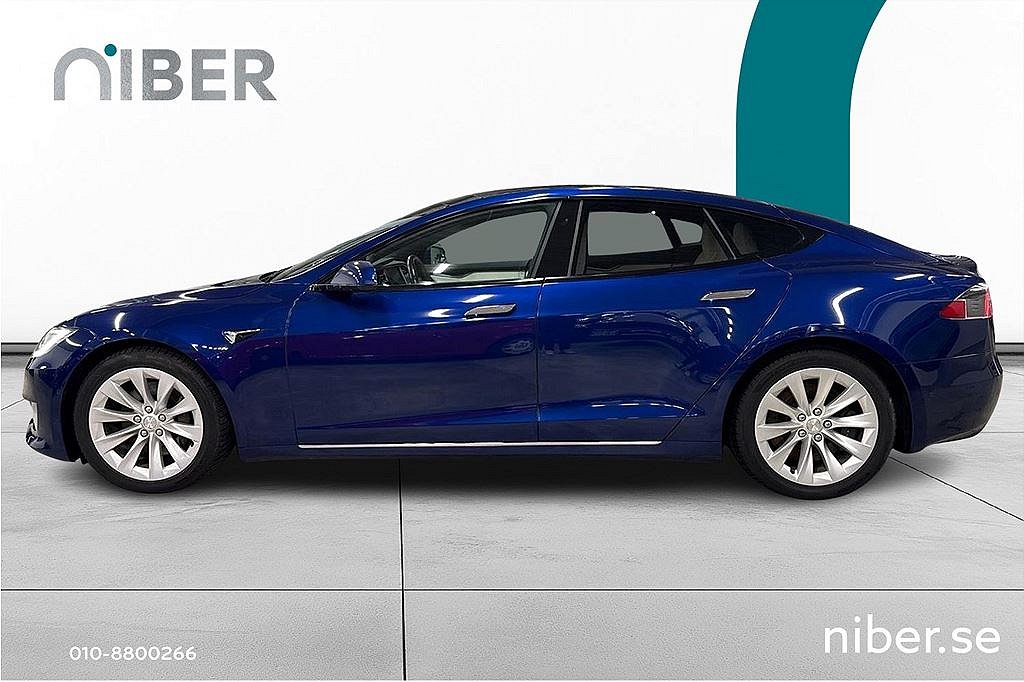 Tesla Model S 100D, Autopilot, luftfjädring, Vit läder, fr 2,95%