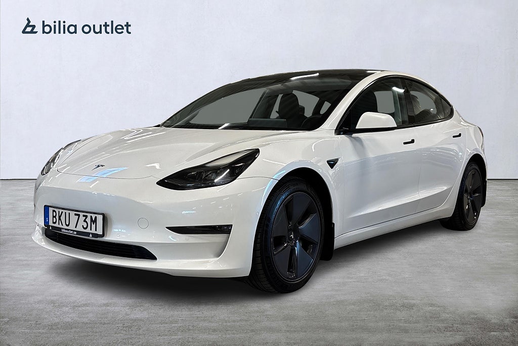 Tesla Model 3 Long Range AWD 498hk Panorama Backkamera Navi Värmepump