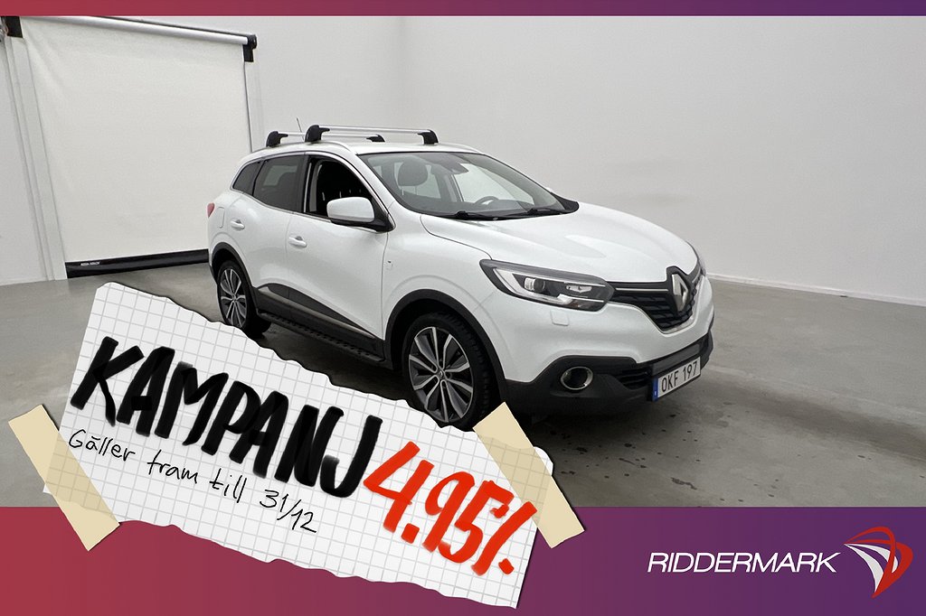 Renault Kadjar dCi 110hk P-Sensorer Navi BT 4,95% Ränta