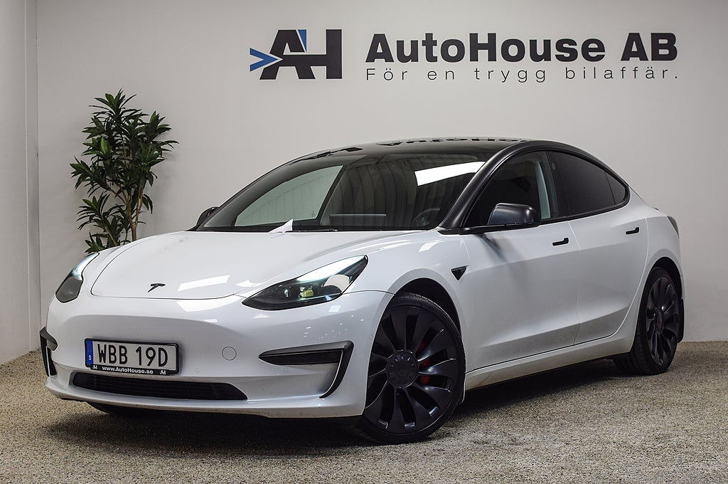 Tesla Model 3 Performance 513HK Ryzen Svensksåld