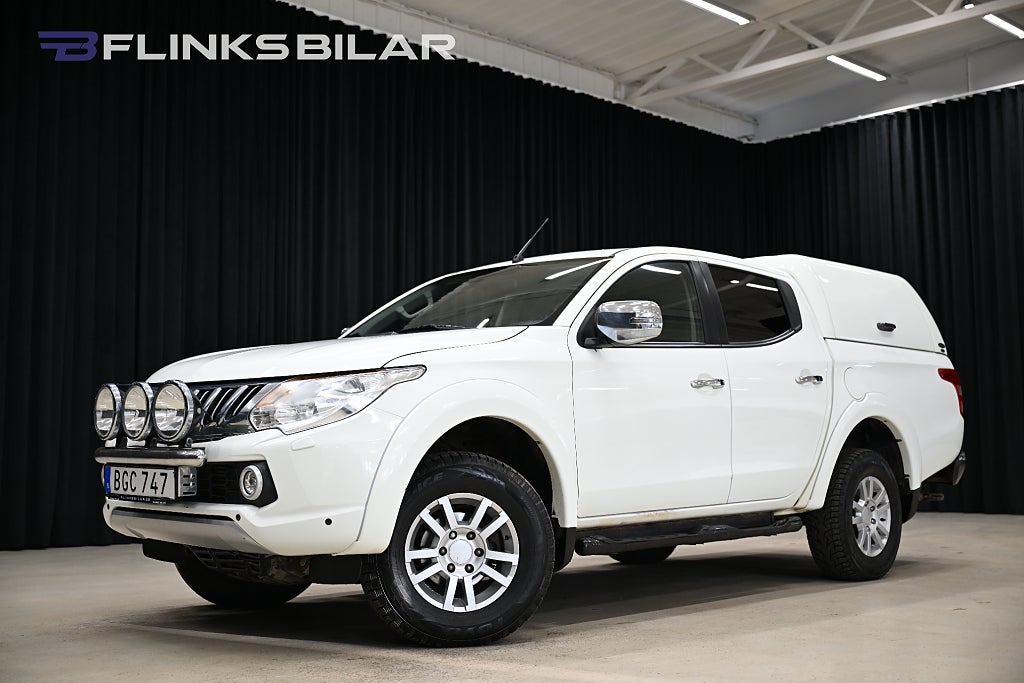 Mitsubishi L200 2.4 4WD 181HK Automat|Dubbelhytt|Kåpa|EnÄgare|Leasbar