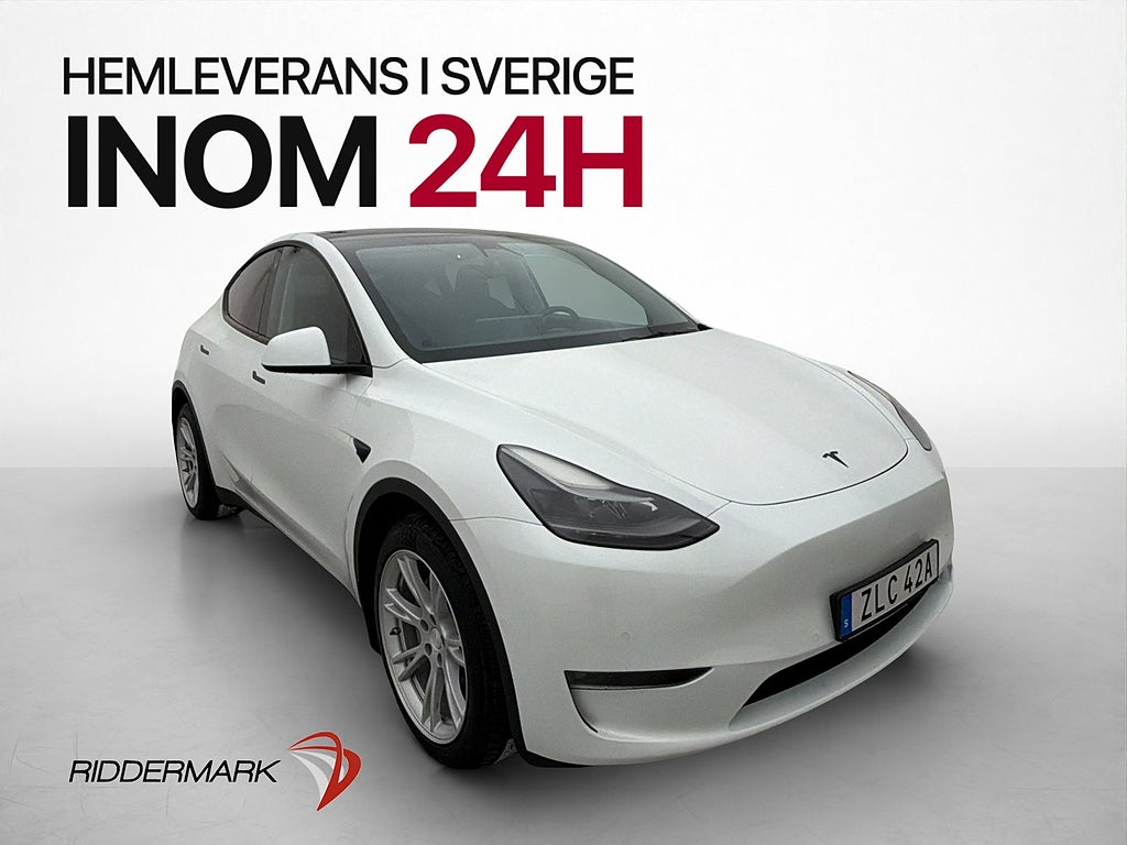Tesla Model Y Long Range AWD Autopilot Dragkrok Svensksåld