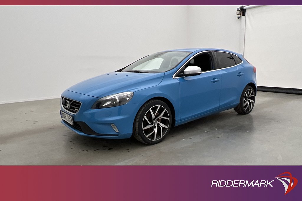 Volvo V40 T5 254hk R-Design VOC Värmare Kamera Navi BLIS