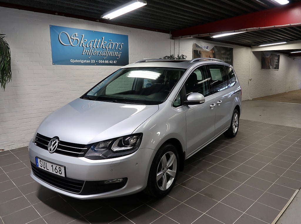 Volkswagen Sharan 7-sitts 2.0 TDI DPF Panorama Glastak 1 ägare/Brukare