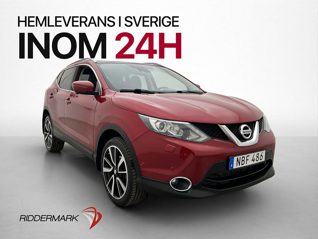 Nissan Qashqai 1.2 DIG-T Tekna Pano 360° Navi Läder BLIS