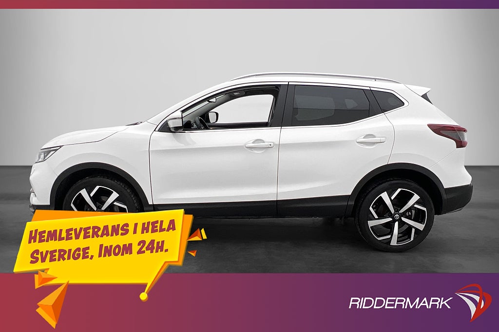 Nissan Qashqai 13 DIG-T 158hk Tekna Pano 360° Drag Navi Moms