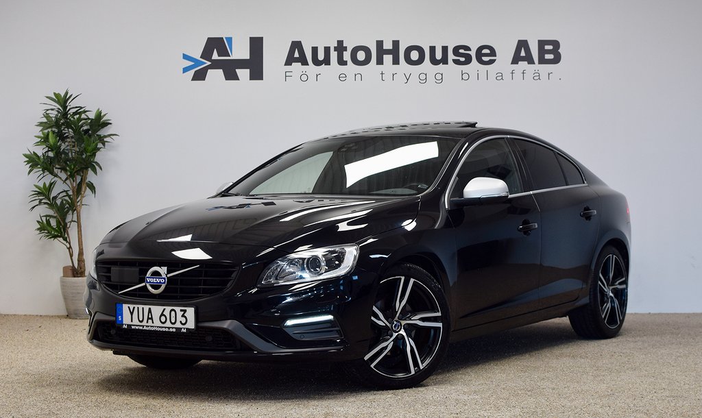 Volvo S60 D4 190HK R Design Glastak BLIS H/K GPS B-Kamera