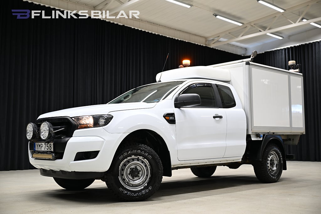 Ford ranger 160HK Servicebil|Kåpa|Inredd|Drag|Värmare|EnÄgare|Moms