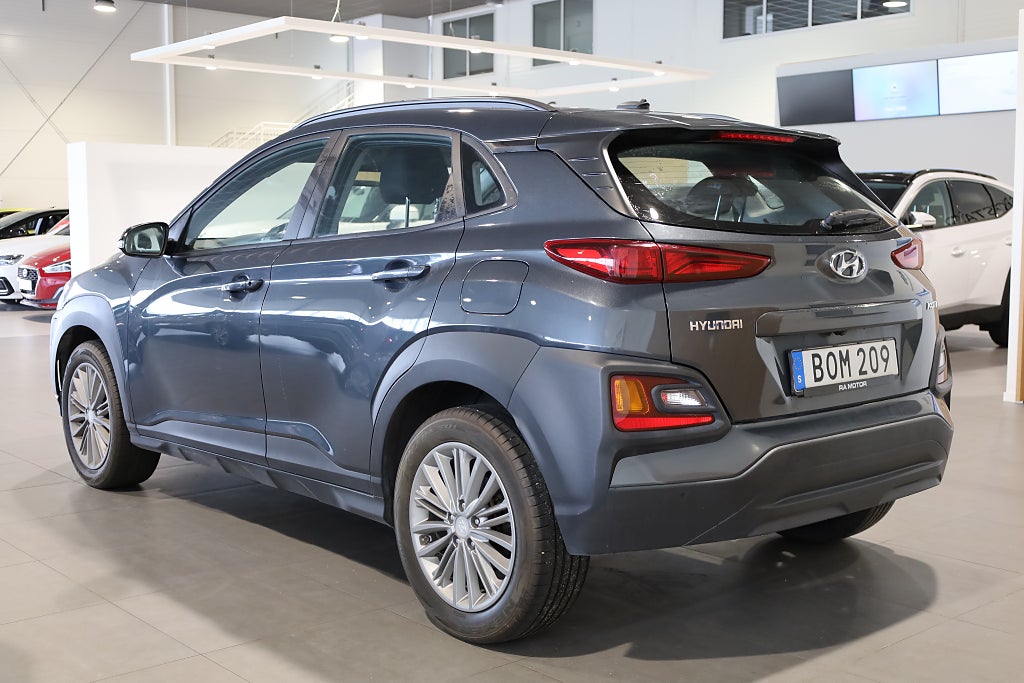 Hyundai Kona 1,0 T-GDI blue 120hk Trend CarPlay Kamera 2019