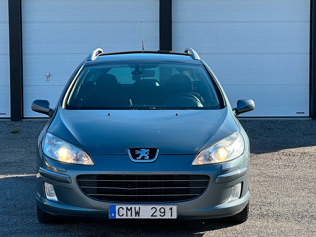 Peugeot 407 SW 2.0 HDi Euro 4 Panoramatak Drag Nybesiktigad 