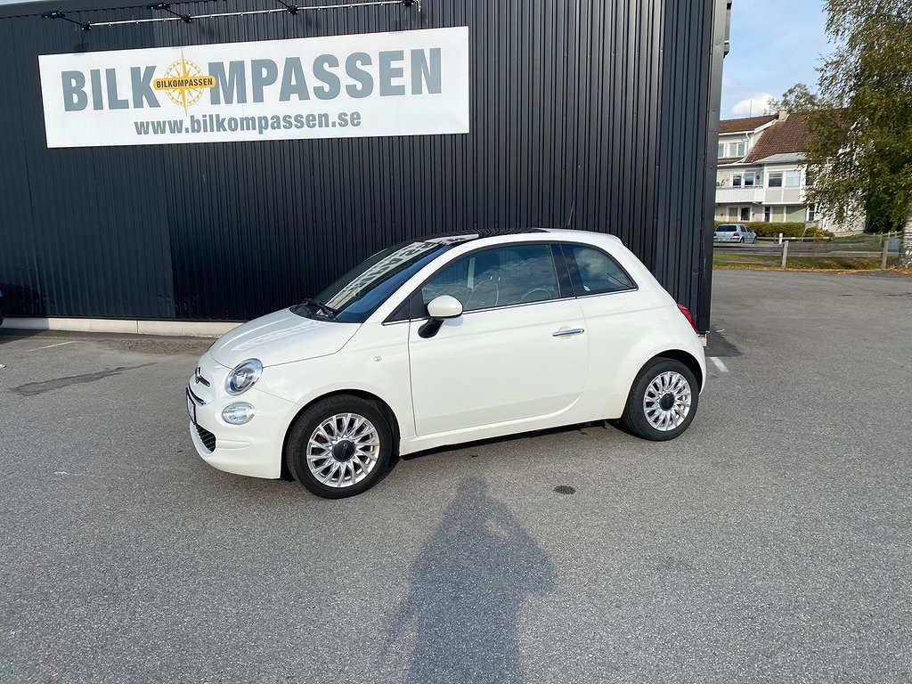 Fiat 500 1.2  Euro6 Panorama Farthållare Smartphone integration