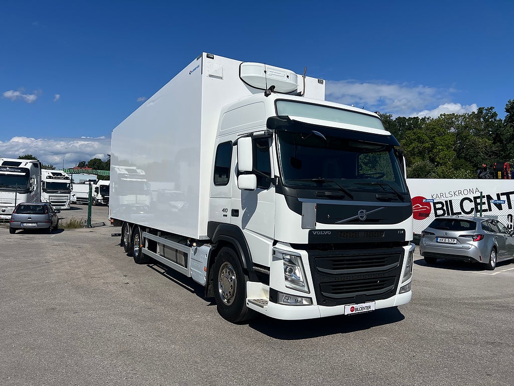 Volvo FM 410 6x2 Skåpbil, Öppningsbarsida, Bussbygg, Värmare