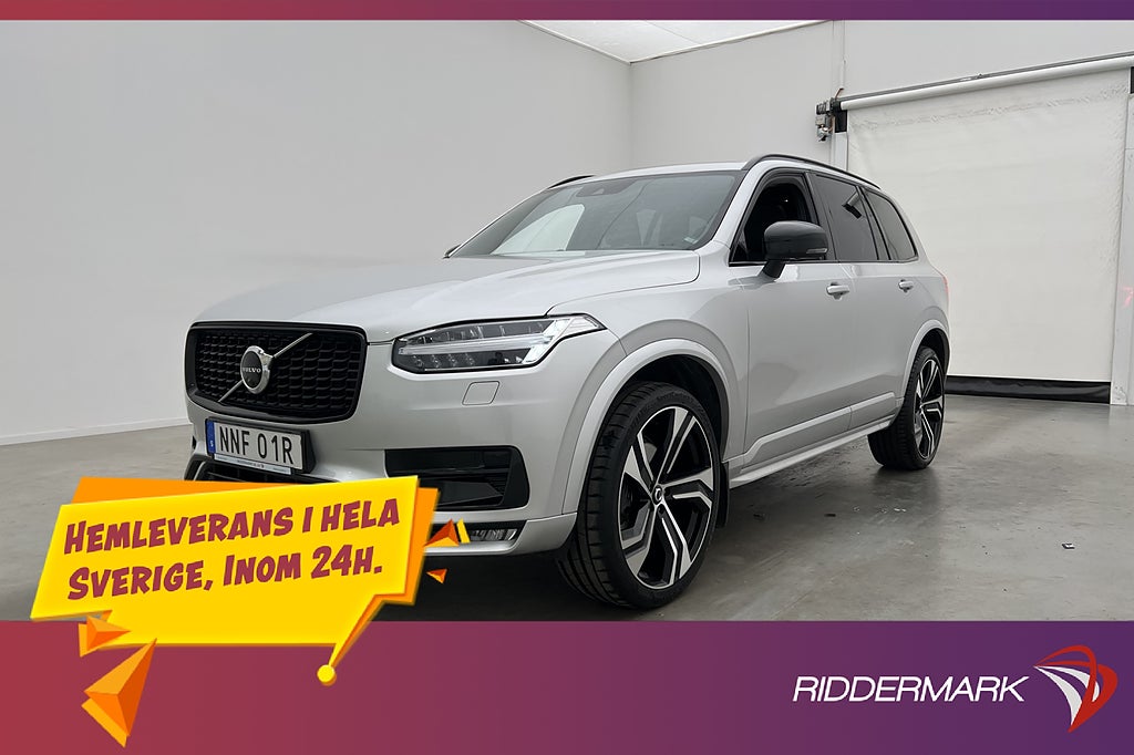 Volvo XC90 B5 AWD R-Design 7-Sits Luftfjädring B&W Pano Drag