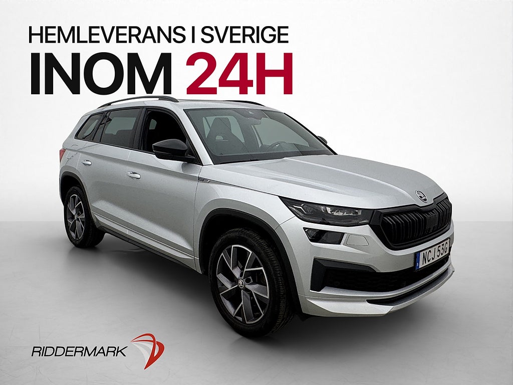 Skoda Kodiaq 2.0 TDI 4x4 Sportline 7Sits Cockpit Pano Drag