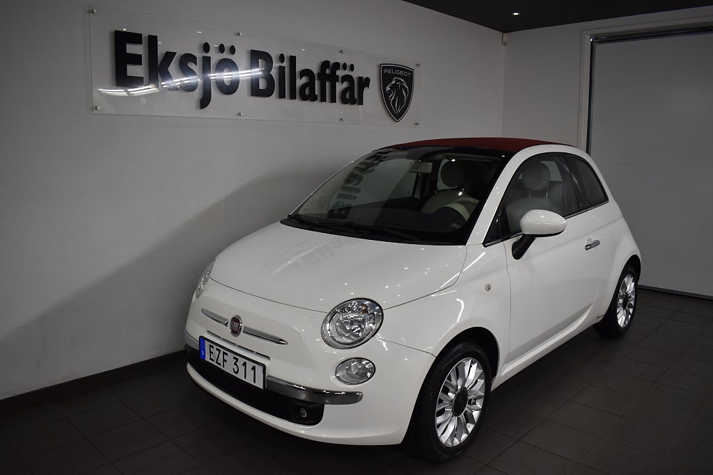 Fiat 500C 1.2 8V Lounge Cabrio *Vinterdäck, Ränta 3,99%*