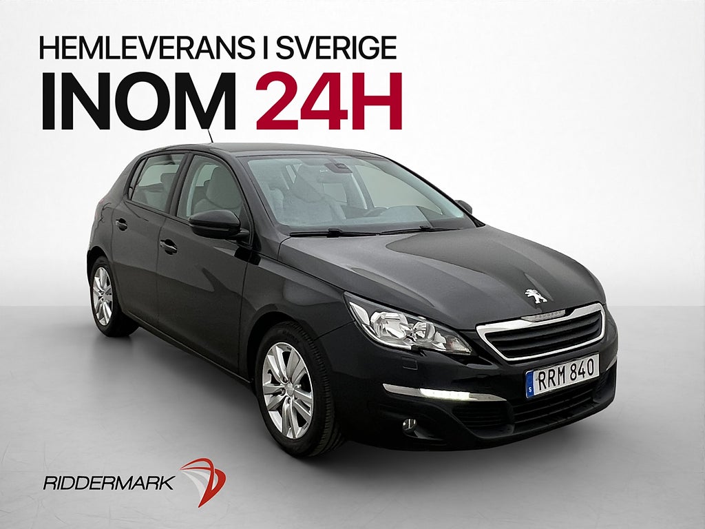 Peugeot 308 92hk Active P-Sensorer 0,36l/mil Låg-Årsskatt