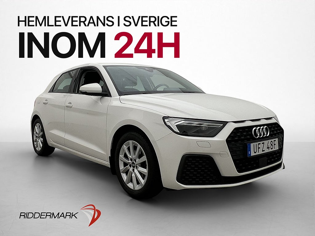 Audi A1 30 TFSI 110hk Proline Cockpit Sensorer CarPlay