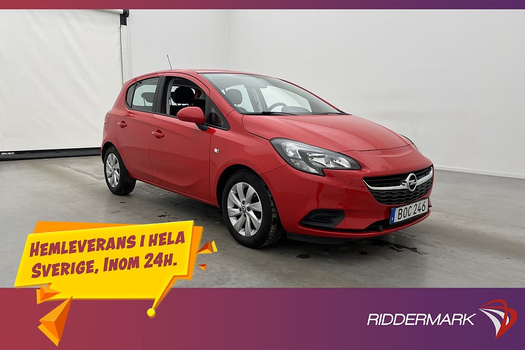 Opel Corsa 1.4 90hk Enjoy M/K-Värmare P-Sensorer Rattvärme