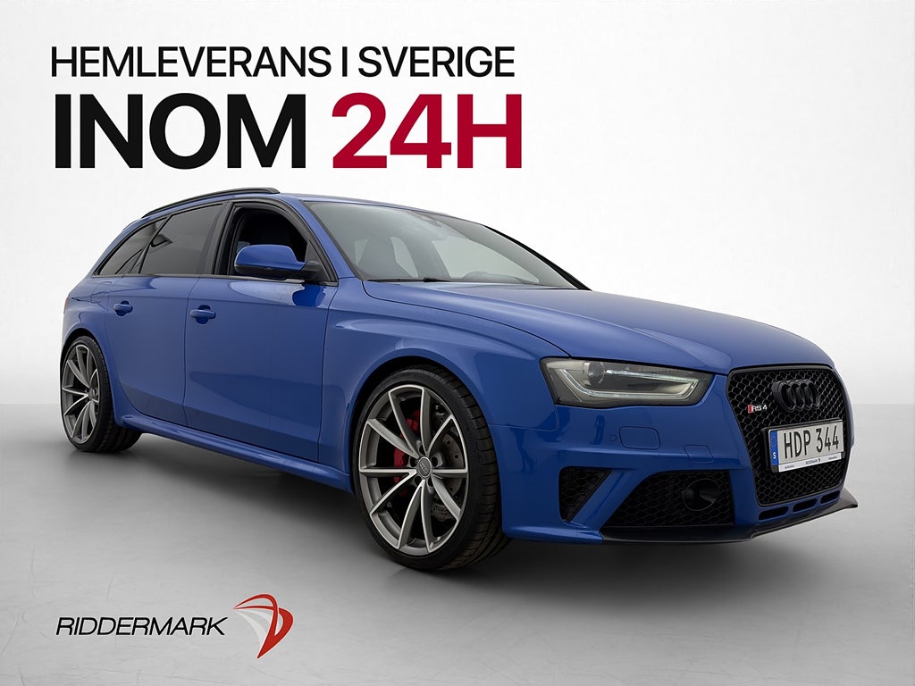 Audi RS4 4.2 V8 450hk Quattro B&O Kamera Nogaro Svensksåld