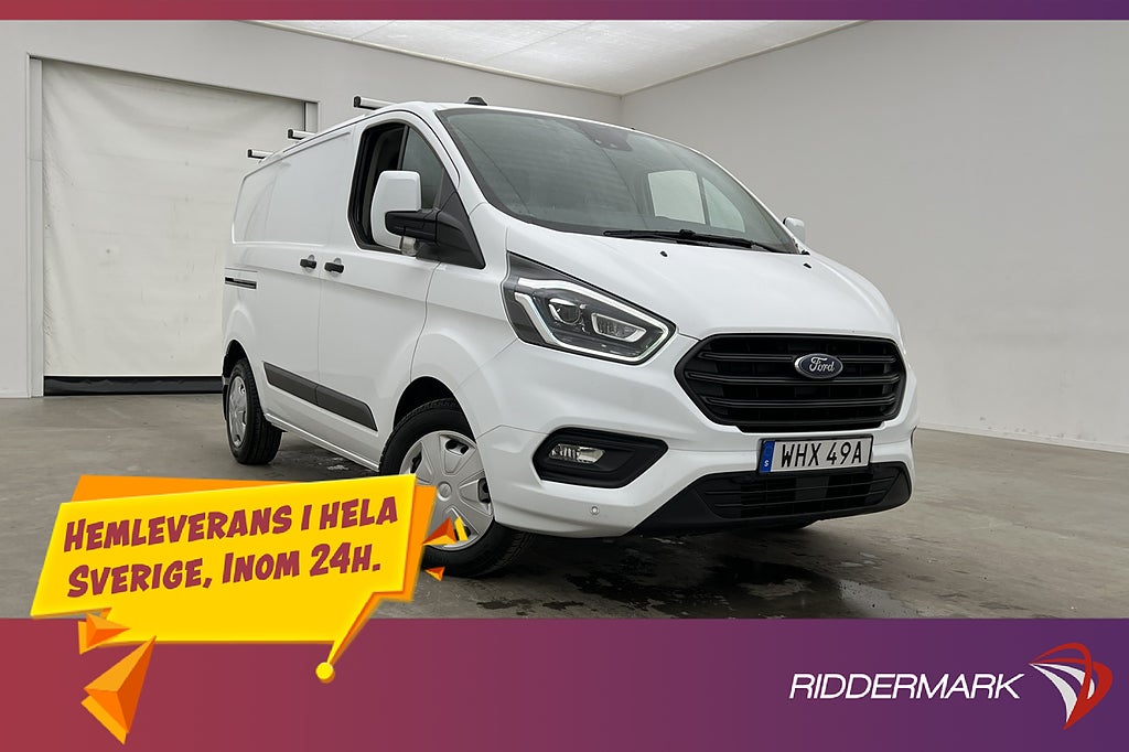 Ford transit-custom 300 130hk Värm Drag 2xDörrar Kamera Moms