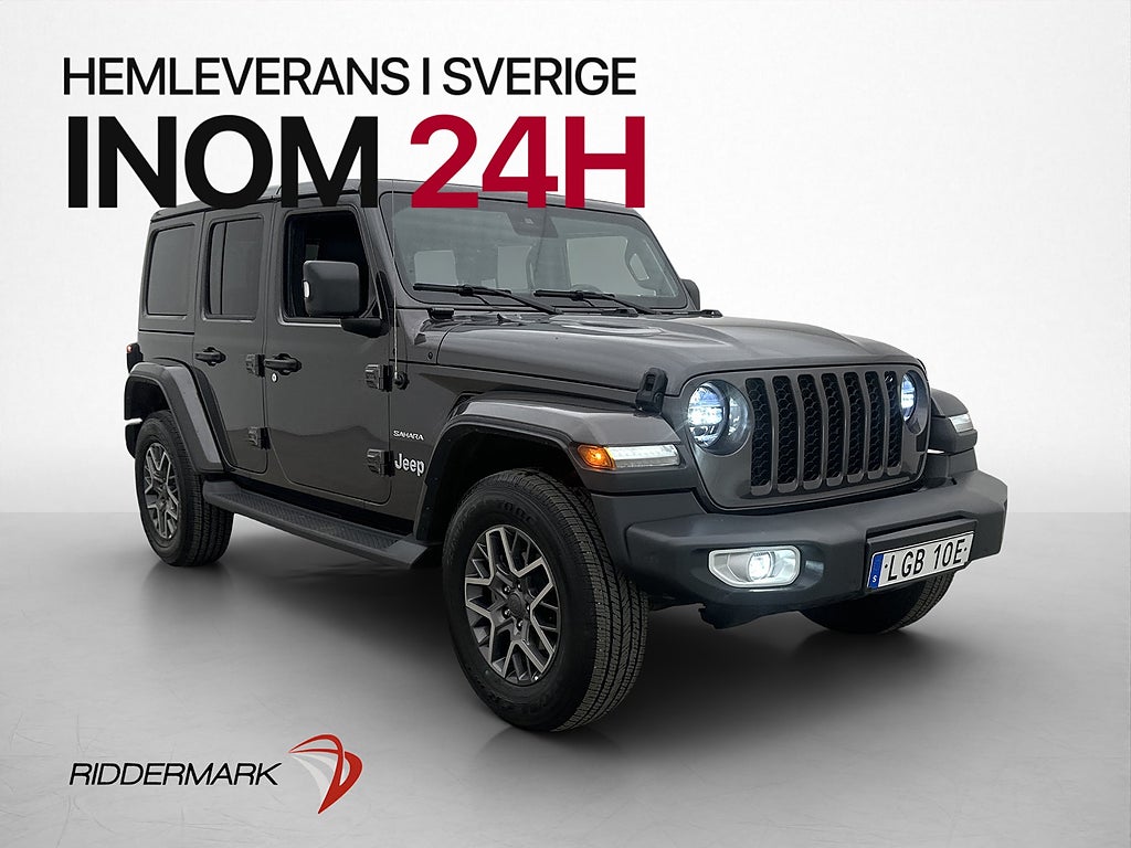 Jeep Wrangler Unlimited 4xe 380hk Sahara Kamera Alpine Drag