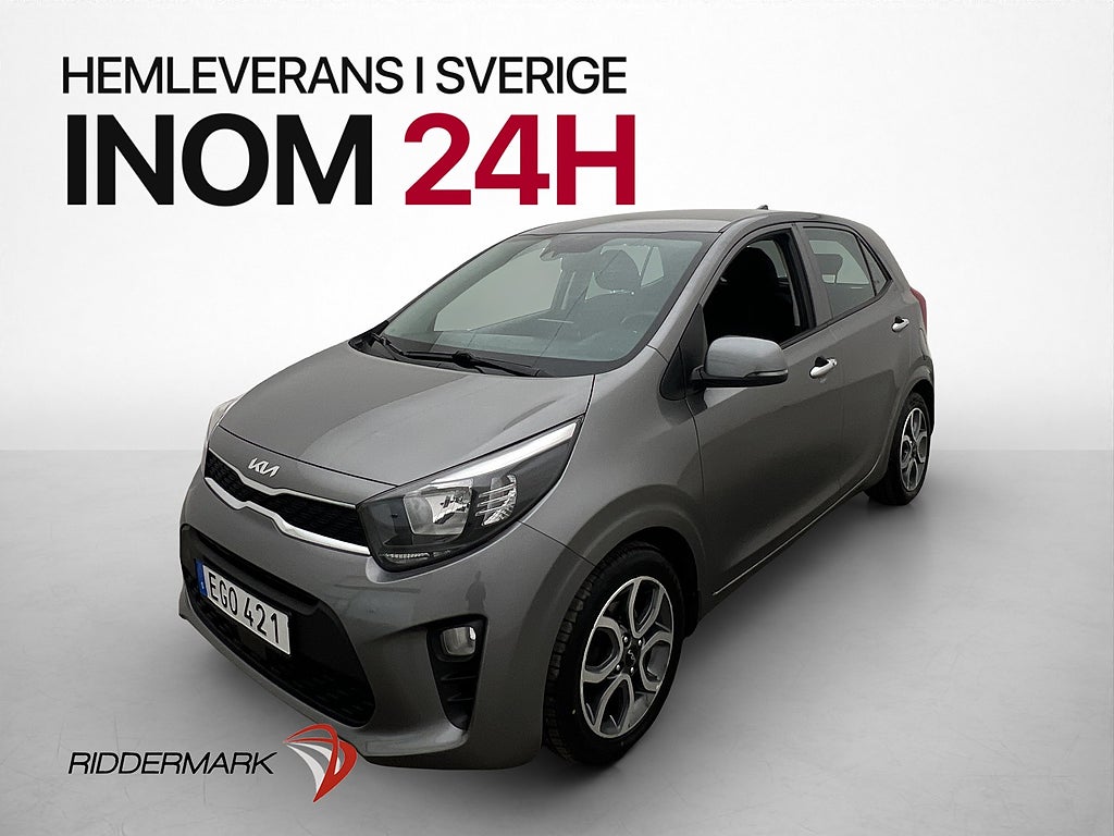 Kia Picanto 1.0 MPI 67hk 1 Brukare Kamera CarPlay MOMS Navi