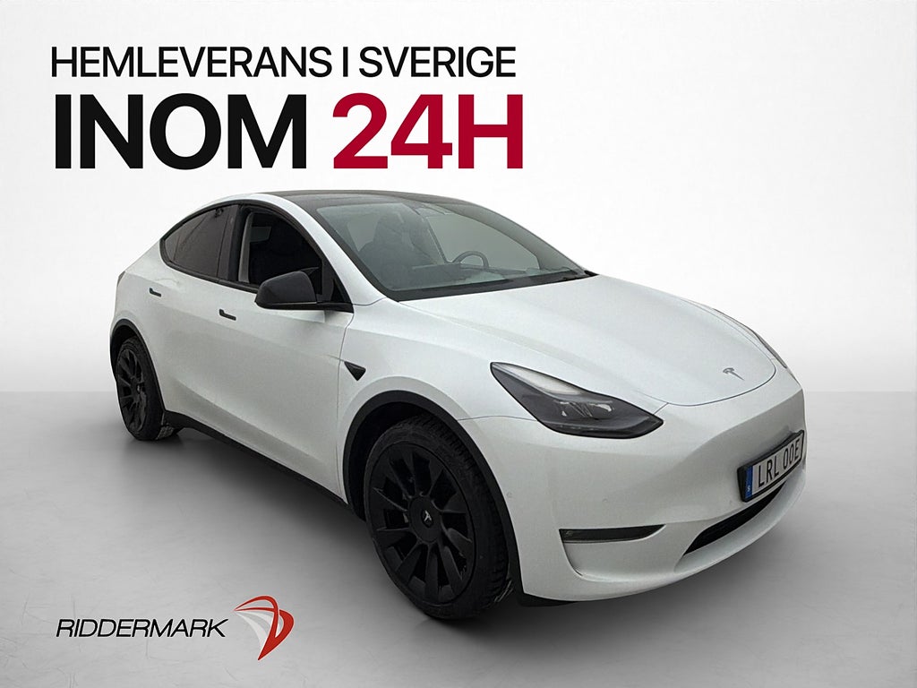 Tesla Model Y Long Range AWD Drag Pano Skinn Kamera Värmare