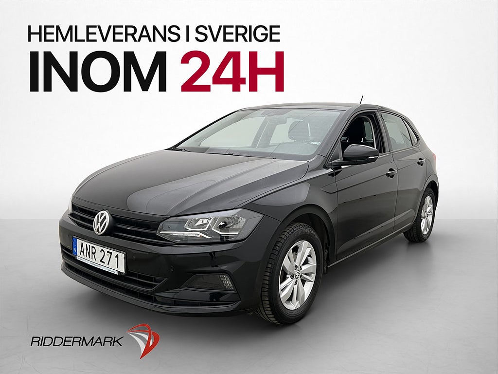 Volkswagen Polo 1.0 TSI 95hk Dragkrok P-Sensorer Bluetooth