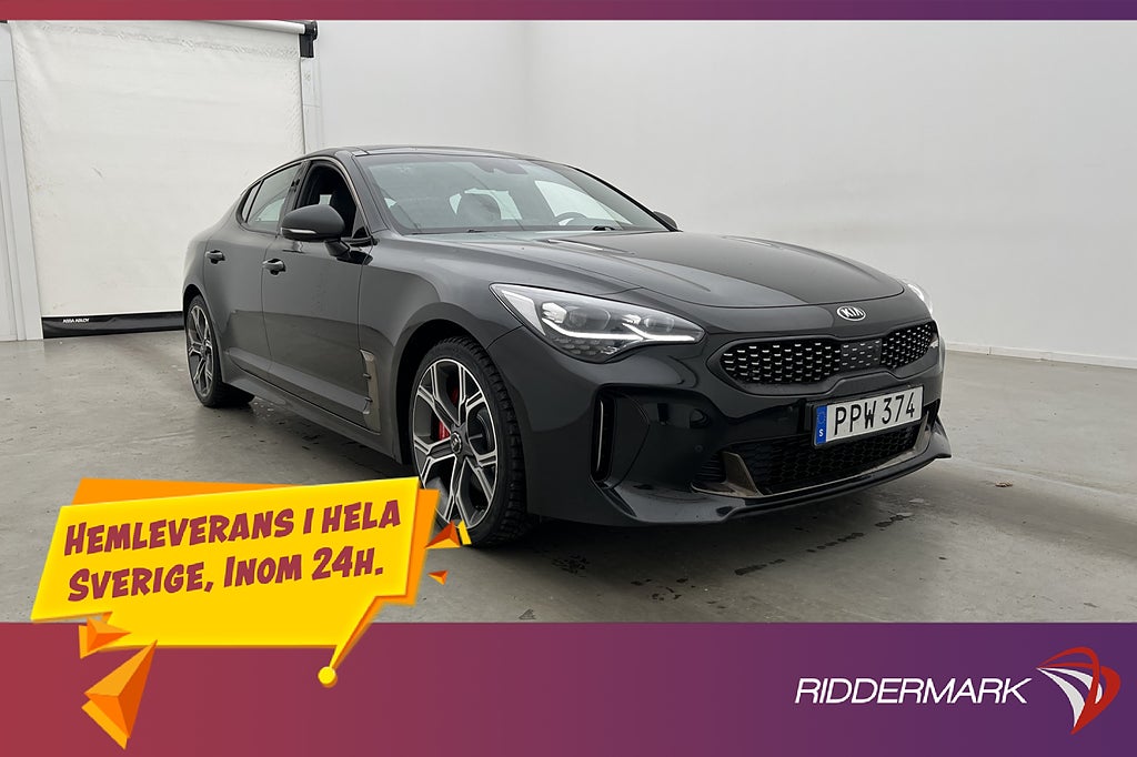 Kia Stinger GT V6 AWD 370hk Taklucka H/K HUD 360° Brembo