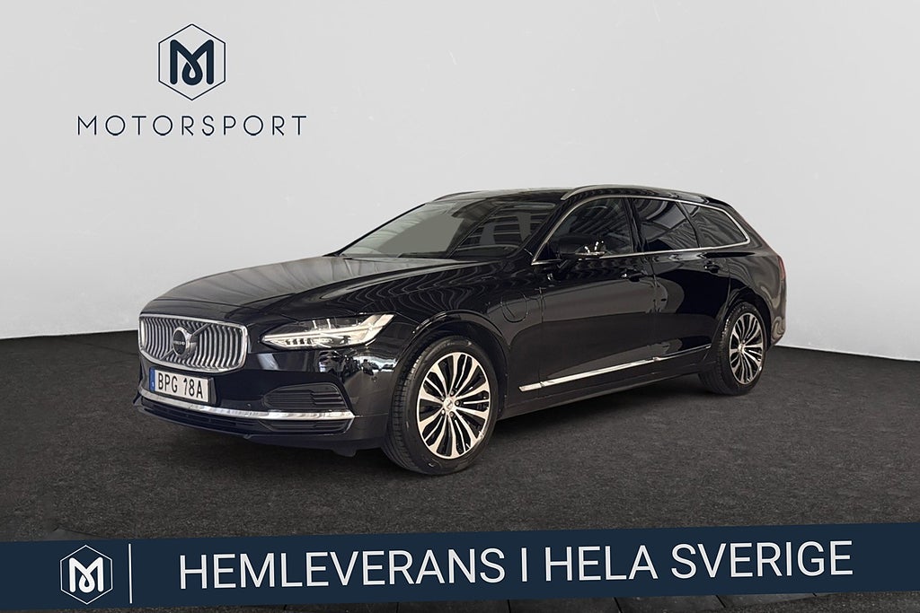 Volvo V90 Recharge T6 AWD Aut Core Edition Adaptiv fart Helskinn
