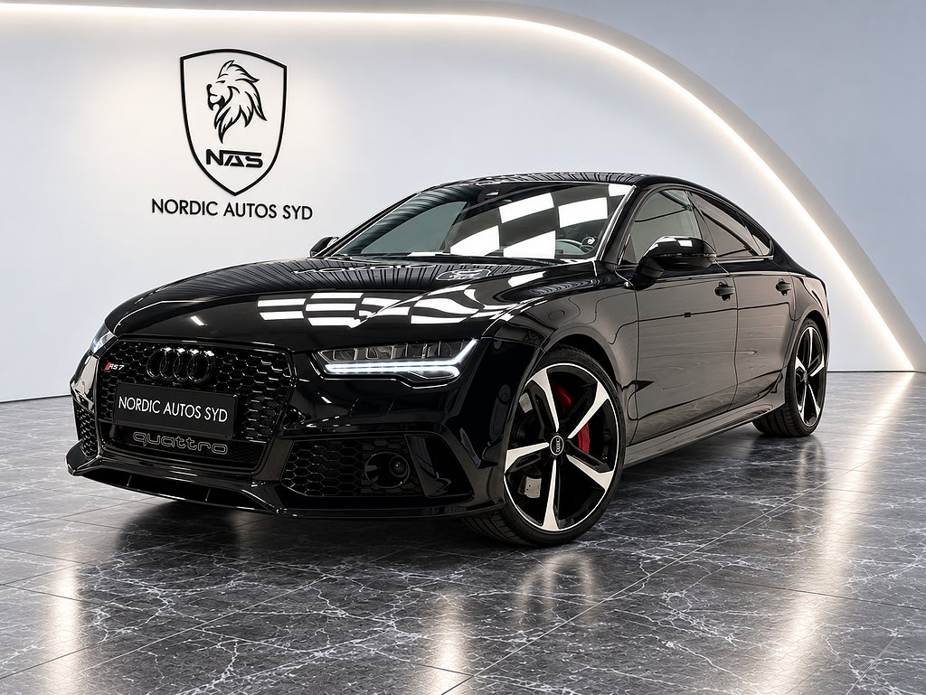 Audi RS7 Sportback /4.0 TFSI V8 / Quattro / Bose / HUD / Sv-Såld
